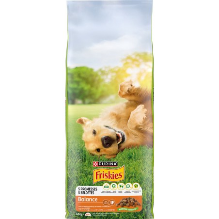 Chien Adult Balance Poulet et Légumes 12kg - Friskies à 33,49 € - Purina - 12570894 - Friskies