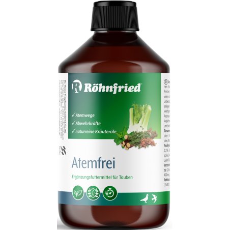 Atemfrei (voies respiratoires) 500ml - Röhnfried - Dr Hesse Tierpharma GmbH & Co. KG à 31,95 € - Röhnfried - Dr Hesse Tierpha...