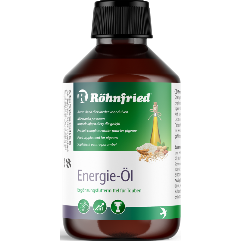 Energie Öl (huile d'énergie) remplace Hekopherol 250ml - Röhnfried - Dr Hesse Tierpharma GmbH & Co. KG Energie Öl (huile d'énergie) remplace Hekopherol 250ml - Röhnfried - Dr Hesse Tierpharma GmbH & Co. KG