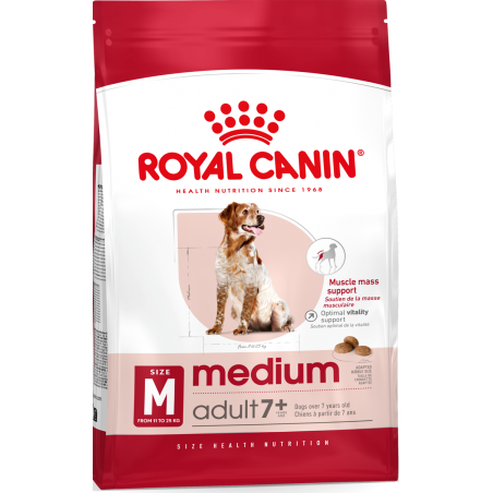 Medium Adult 7+ 15kg - Royal Canin à 97,75 € - Royal Canin - R444703 - Royal Canin