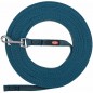Laisse de suivi, caoutchoutée S-M 5m/15mm Pétrole - Trixie