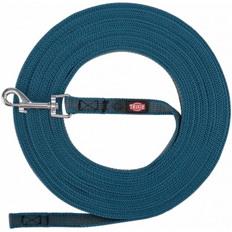 Laisse de suivi, caoutchoutée L-XL 5m/17mm Pétrole - Trixie à 15,00 € - Trixie - 197897 - Laisses / Enrouleur