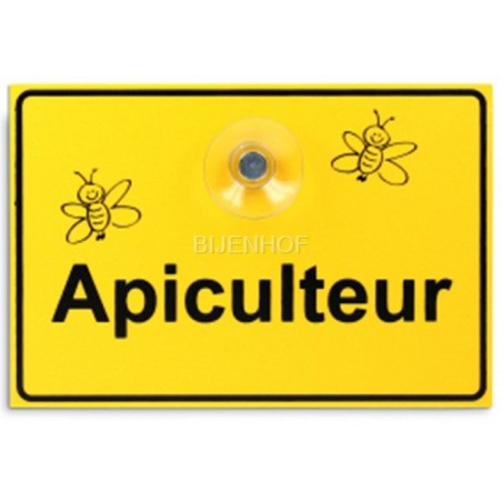 Panneau 'Apiculteur' avec ventouse - Bijenhof à 11,50 € - Bijenhof - 931302 - Matériel Apiculteur