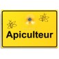 Panneau 'Apiculteur' avec ventouse - Bijenhof Panneau 'Apiculteur' avec ventouse - Bijenhof