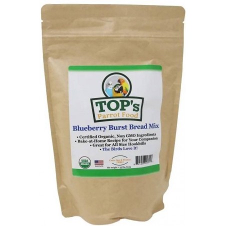 Parrot Food Birdie Pain mix Blueberry Brust 612gr - Top's Parrot à 19,95 € -  - TP0801 - Perroquets