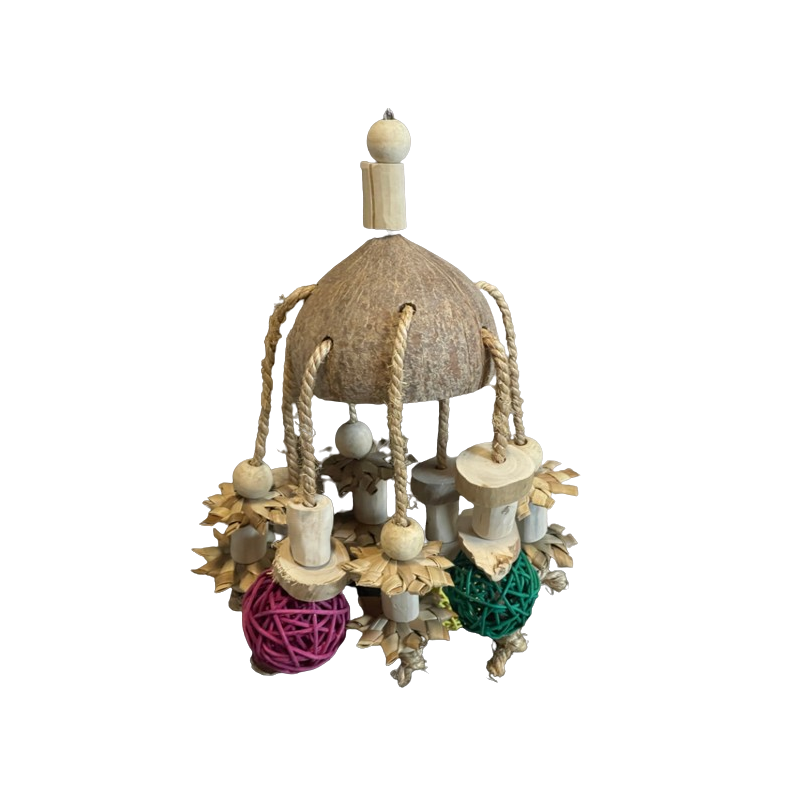 Jouet Perroquet Coco Play Hut 22x22x37cm - Parrots & Toys Jouet Perroquet Coco Play Hut 22x22x37cm - Parrots & Toys