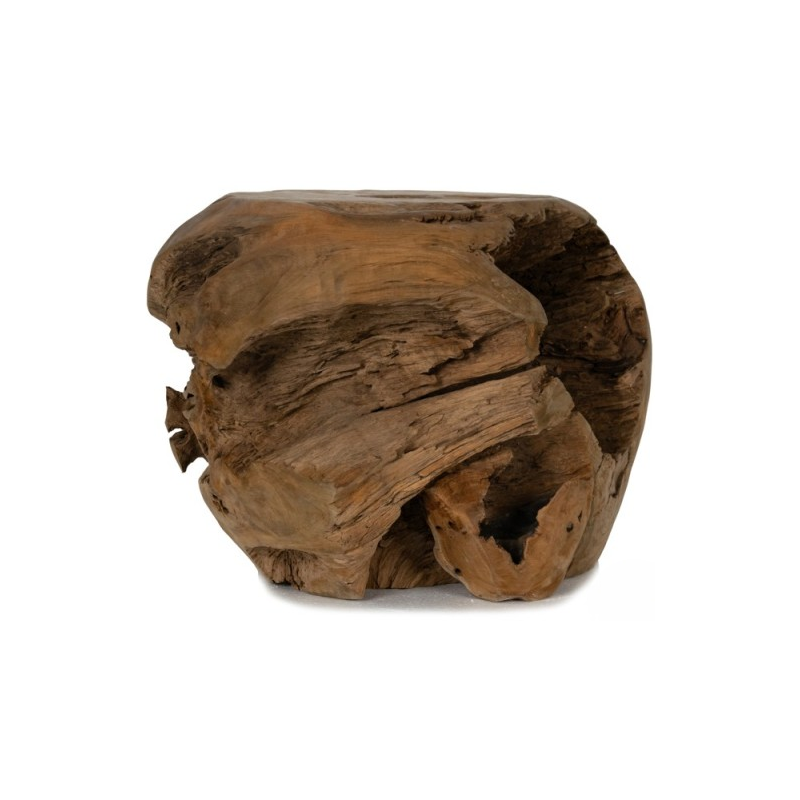 Tabouret en racine de teck bois boule 40cmx35cm - Giganterra Tabouret en racine de teck bois boule 40cmx35cm - Giganterra