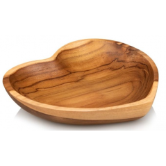 Plateau Cœur En Bois Teck 18x18x4cm - Giganterra - 11,95 € - Giganterra - 3664471030675 - Ornibird SRL