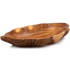 Plat A Sauce en Forme de Feuille en Bois Teck - 20x30x4cm - Gigenterra - 17,95 € - Giganterra - 3664471030668 - Ornibird SRL