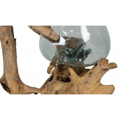 Support en Bois Teck avec Double Verre 150x35cm - Giganterra - 395,95 € - Giganterra - 3664471030125 - Ornibird SRL