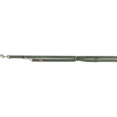 Premium Laisse réglable Vert Olive L-XL 2m/25mm - Trixie - 16,99 € - Trixie - 4053032671836 - Ornibird SRL