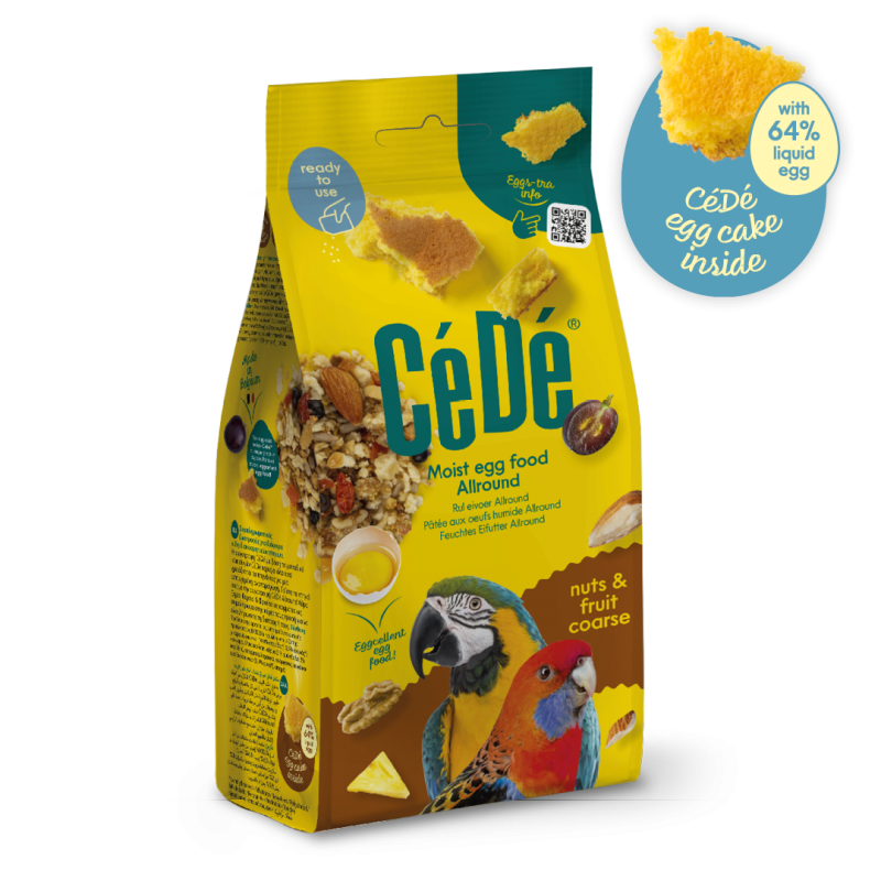 Pâtée aux oeufs humide Allround noix & fruits grossiers 200gr - Cédé Pâtée aux oeufs humide Allround noix & fruits grossiers 200gr - Cédé