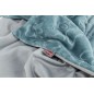 Couverture Barry en Peluche Douce Aspect Velours Bleu/Gris 70 × 50 cm - Trixie