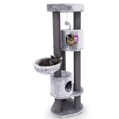 Arbre à Chats Charlotte 180 Gris - Petrebels à 329,00 € - Petrebels - 4094431185 - Arbre à chat & griffoir