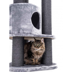Arbre à Chats Charlotte 180 Gris - Petrebels - 329,00 € - Petrebels - 8719425791791 - Ornibird SRL