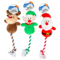 Xmas Peluche à Câliner avec Corde Couleurs Mélangées Père-Noël, Lutin ou Renne - Duvo+ Xmas Peluche à Câliner avec Corde Couleurs Mélangées Père-Noël, Lutin ou Renne - Duvo+