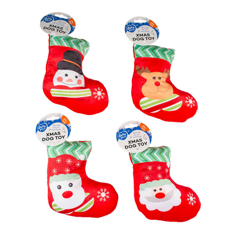 Xmas Peluche Chaussette Couleurs Mélangées - Duvo+ Xmas Peluche Chaussette Couleurs Mélangées - Duvo+