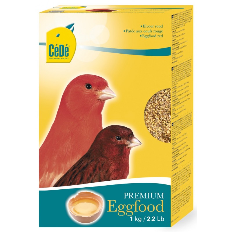 Pâtée aux œufs rouge pour canaris 1kg - Cédé 722 Cédé 6,30 € Ornibird