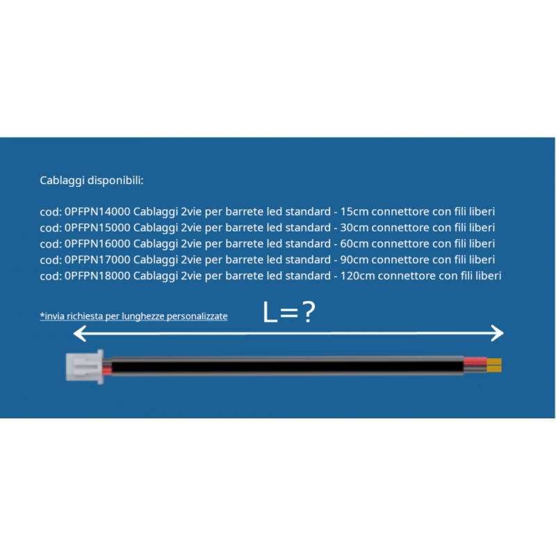 Câblage 4 voies pour barres LED standards Connecteurs de 90 cm avec Fils Libres - Season Generator Câblage 4 voies pour barres LED standards Connecteurs de 90 cm avec Fils Libres - Season Generator