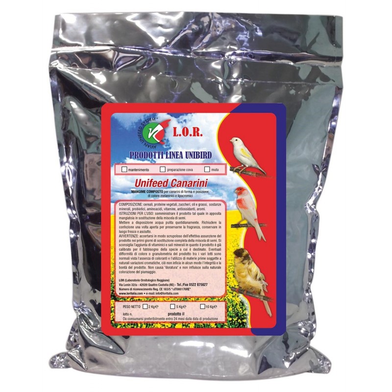 Unifeed Canaris Reproduction 5kg - L.O.R. Unifeed Canaris Reproduction 5kg - L.O.R.
