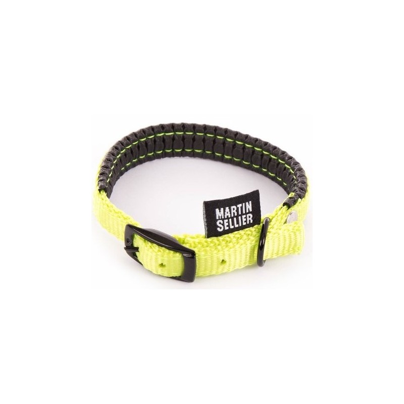 Collier Nylon Confort 10-30 Vert Citron - Martin Sellier
