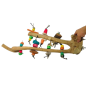 Perchoir en Bois avec Jouets L - Parrot And Toys
