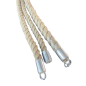 Corde d'Escalade en Sisal avec Attaches en Acier 3m x 55mm Corde d'Escalade en Sisal avec Attaches en Acier 3m x 55mm