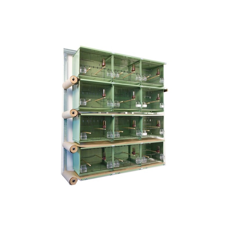 Batteries of 12 cages 45x30x36 green - New Canariz 2710 New Canariz 955,00 € Ornibird