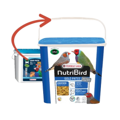 Gold Pâtée Humide Oiseaux Exotiques - 1kg - NutriBird - 6,50 € - Versele-Laga - 5410340222430 - Ornibird SRL