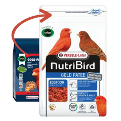 Gold Pâtée Humide Oiseaux Facteur Rouge - 10kg - NutriBird - 41,95 € - Versele-Laga - 5410340222546 - Ornibird SRL