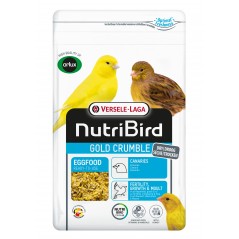 Gold Crumble Pâtée Sèche Canaris - 1kg - NutriBird à 5,95 € - Versele-Laga - 422247 - Nutribird