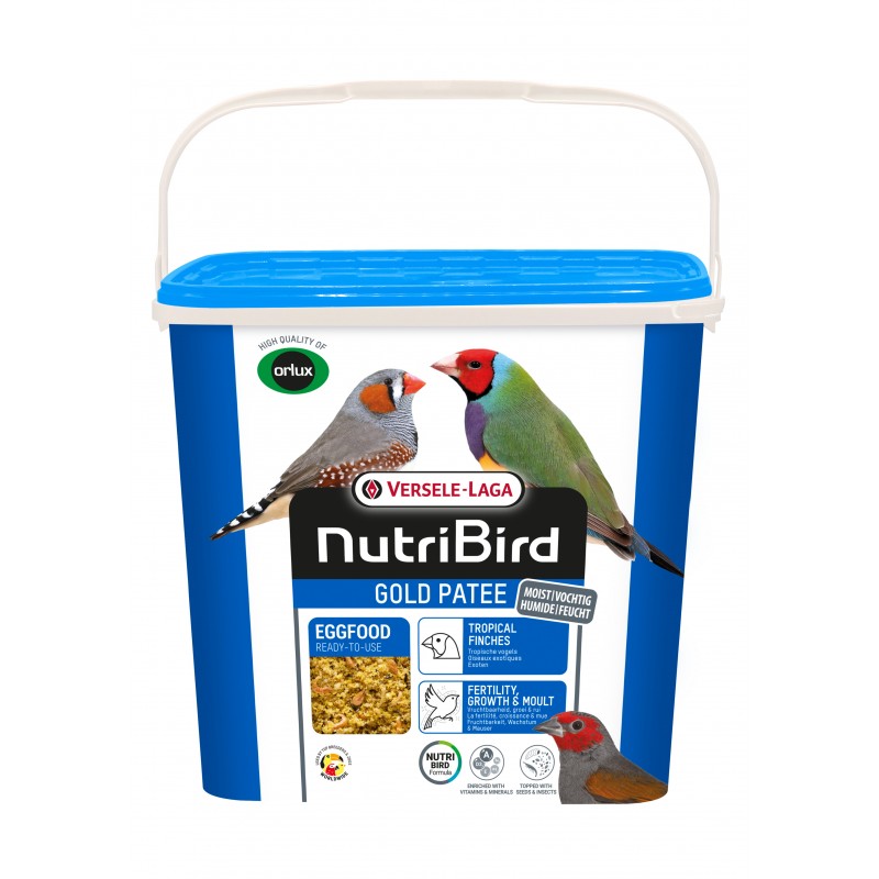 Gold Pâtée Humide Oiseaux Exotiques - 5kg - NutriBird Gold Pâtée Humide Oiseaux Exotiques - 5kg - NutriBird