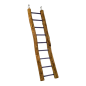 Échelle en Bois 9 Echelons 38 cm - Back Zoo Nature