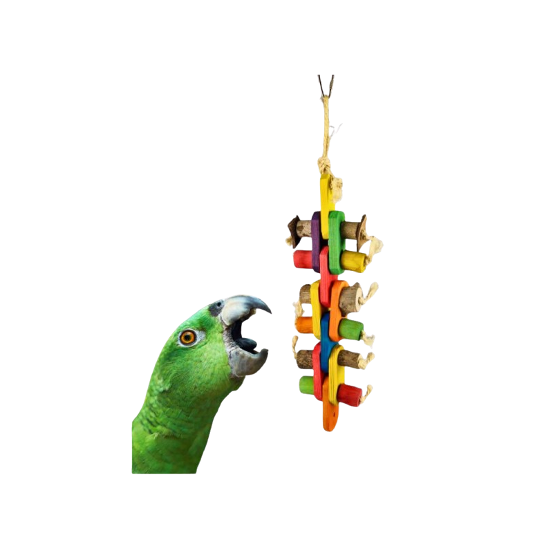 Jouet Pepper Wood Slice Tower 35cm - Back Zoo Nature