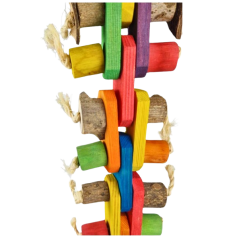 Jouet Pepper Wood Slice Tower 35cm - Back Zoo Nature - 9,75 € - Back Zoo Nature - 8784251817984 - Ornibird SRL