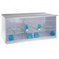 Batterie de 3 grandes cages 90x40x40 - New Canariz Batterie de 3 grandes cages 90x40x40 - New Canariz