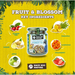 Thé pour Perroquet Fruit & Fleurs - Back Zoo Nature - 9,65 € -  - 8784251818288 - Ornibird SRL
