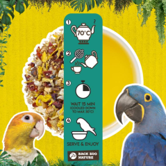 Thé pour Perroquet Fruit & Fleurs - Back Zoo Nature - 9,65 € -  - 8784251818288 - Ornibird SRL
