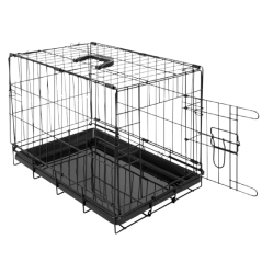 TRAVEL Cage Pliable 1 Porte Noir 47x30x37cm  - Jack and Vanilla - 53,50 € - Jack and Vanilla - 5415251000139 - Ornibird SRL