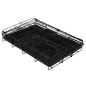 TRAVEL Cage Pliable 1 Porte Noir 47x30x37cm - Jack and Vanilla TRAVEL Cage Pliable 1 Porte Noir 47x30x37cm - Jack and Vanilla