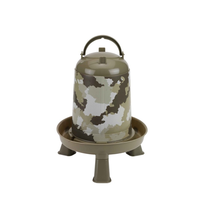 Abreuvoir volailles Eco 5 l. avec pieds - Camouflage - GAUN