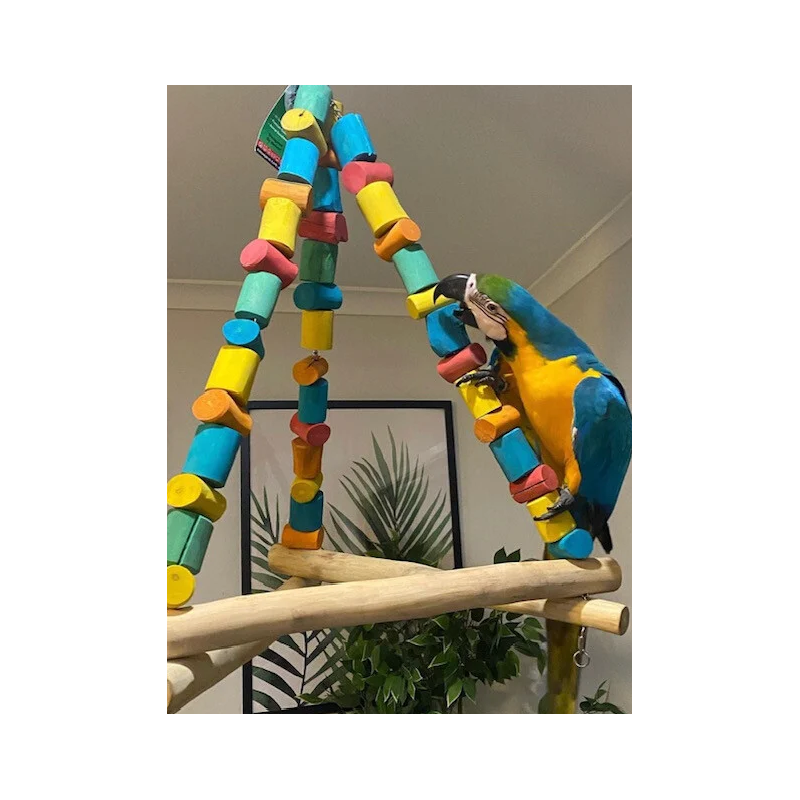 Perchoir Triangulaire Moyen 40x40x50cm - Parrots & Toys Perchoir Triangulaire Moyen 40x40x50cm - Parrots & Toys