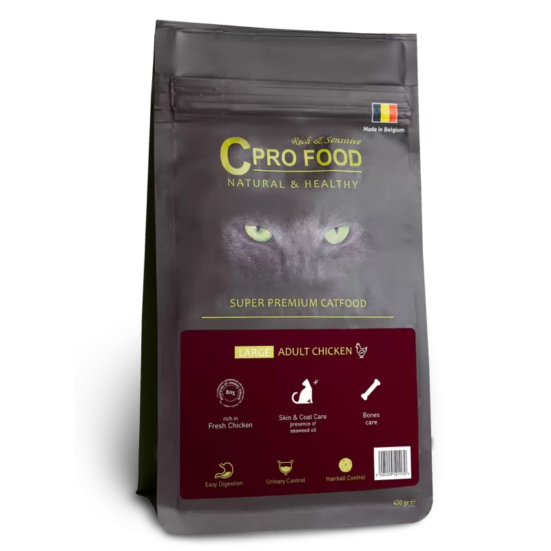 Large Adult Chicken - Nourriture Complète Pour Chats Adultes De Grande Taille 1,5KG - C PRO FOOD Large Adult Chicken - Nourriture Complète Pour Chats Adultes De Grande Taille 1,5KG - C PRO FOOD
