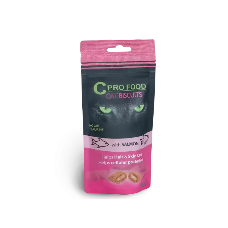 Biscuits au saumon pour chat 60gr - C PRO FOOD Biscuits au saumon pour chat 60gr - C PRO FOOD