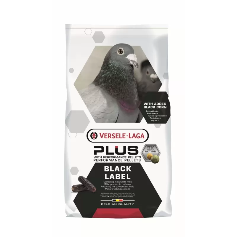 Plus Black Label Black Label Champion 20kg - Mélange de sport avec des granulés Plus et du maïs noir - Versele-Laga Plus Black Label Black Label Champion 20kg - Mélange de sport avec des granulés Plus et du maïs noir - Versele-Laga