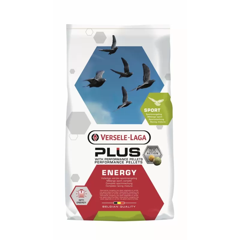 Plus Energy 18kg - Mélange d’énergie riche en graisses avec des granulés Plus - Versele-Laga Plus Energy 18kg - Mélange d’énergie riche en graisses avec des granulés Plus - Versele-Laga
