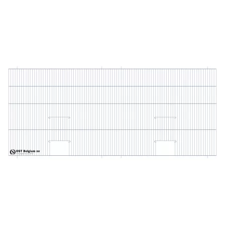 Façade 120x50cm (2 portes) - OST Belgium à 26,80 € - Ost-Belgium - 899512101 - Devantures