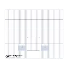 Façade 60x50cm (Porte + rabats) - OST Belgium - 17,90 € - Ost-Belgium - 1985000000863 - Ornibird SRL