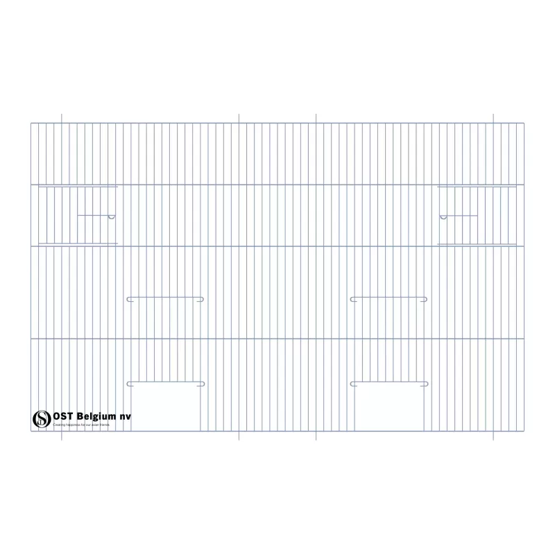 Façade 80x50cm (2 portes + 2 portes tournantes) - OST Belgium Façade 80x50cm (2 portes + 2 portes tournantes) - OST Belgium