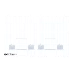 Façade 80x50cm (2 Portes +4 clapets) - OST Belgium - 27,40 € - Ost-Belgium - 1985000000825 - Ornibird SRL